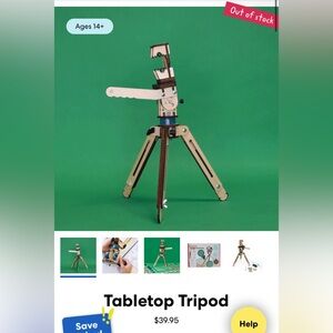 NEW KiwiCo Eureka Crate Table Top Tripod